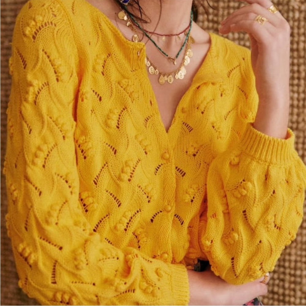 Sézane Gold Sweater